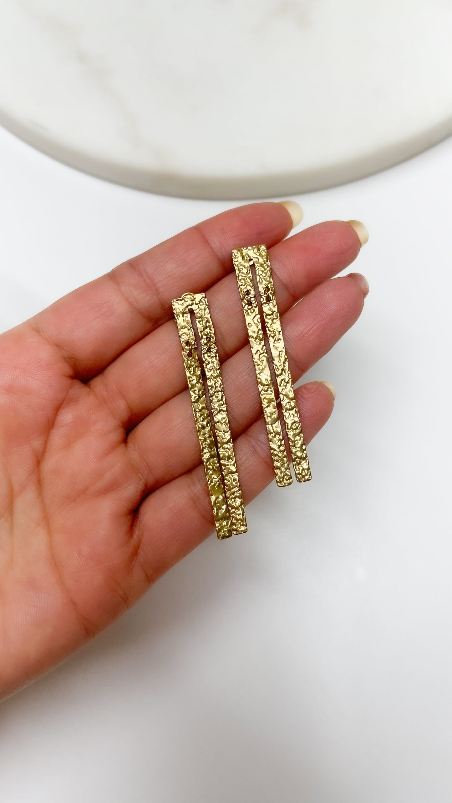 Large earrings
