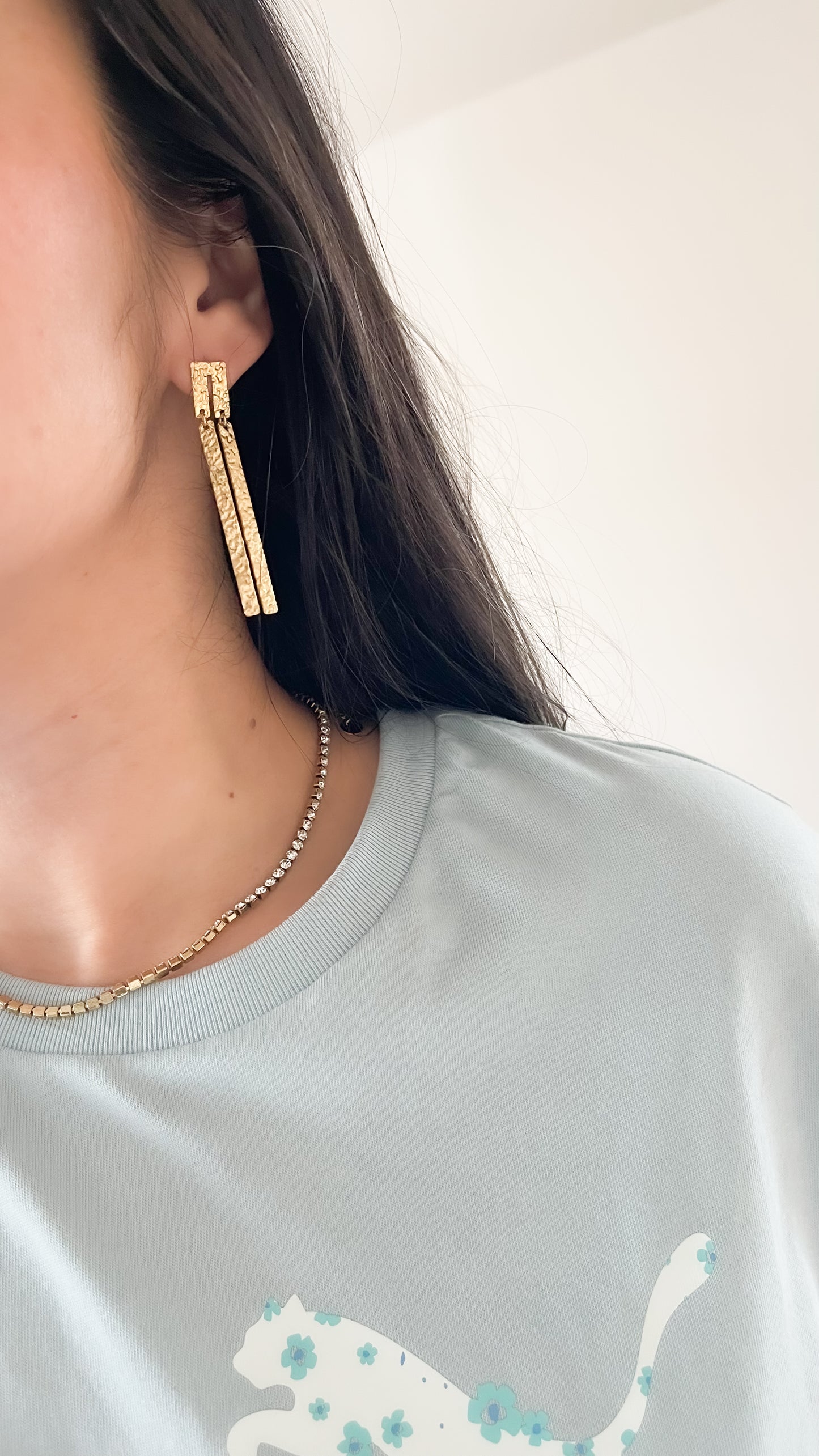 Large earrings