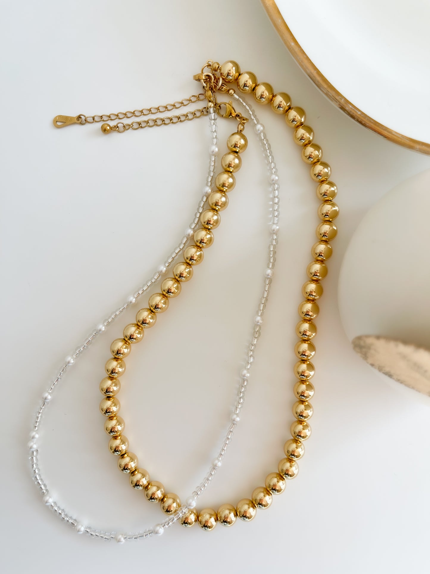 Beads necklace Gold