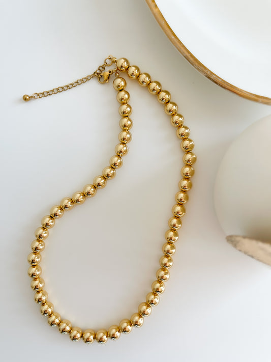 Beads necklace Gold